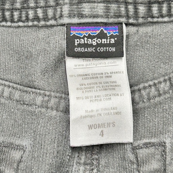 Patagonia Womens Gray Organic Corduroy A-line Short Skirt Pockets Size 4 Y2K - Picture 3 of 13